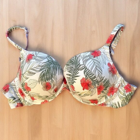 Lane Bryant Cacique Floral Push-up Bra - 44C - NWOT - Picture 1 of 2